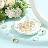 20Pcs 2 Colors Adjustable Brass Finger Rings Setting for Hanging Pendant KK-BBC0027-80-4