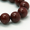 Natural Mashan Jade Round Beads Strands G-D263-8mm-XS05-2