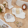 2Pcs 2 Styles Cloud Porcelain Jewelry Plate AJEW-GO0005-13-4