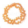 Electroplate Glass Beads Strands EGLA-D030-17M-2