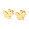Ion Plating(IP) 304 Stainless Steel Stud Earrings EJEW-C001-14G-1