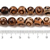 Natural Tibetan 3-Eye dZi Agate Beads Strands G-A240-A03-02-5