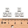 Brass Rhinestone Spacer Beads RSB072-17S-2