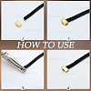 200Pcs 10 Styles Alloy Ribbon Ends FIND-SC0021-78-6