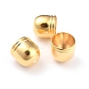 Brass Core End Caps KK-O139-15G-G-1