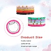 10Pcs 10 Colors Polymer Clay Heishi Beaded Stretch Bracelets BJEW-PH01445-7