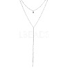 Fashionable Y-Set Double-layer Necklace - Simple and Elegant Beaded Tassel Sweater Chain for Women. ST2475520-1