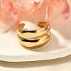 304 Stainless Steel Open Cuff Rings for Unisex RJEW-R010-06S-2