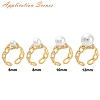 Brass Micro Pave Cubic Zirconia Adjustable Ring Settings KK-C115-01G-3