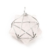 Natural Quartz Crystal Pendants G-D458-07P-06-RS-2