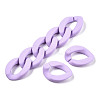 Opaque Spray Painted Acrylic Linking Rings X-OACR-S036-001A-I15-3