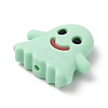Ghost Food Grade Silicone Beads SIL-WH0002-77B-2