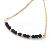 Adjustable Natural Gemstone Slider Bracelets BJEW-JB04929-4
