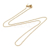 PVD Vacuum Plating 304 Stainless Steel Ball Chain Necklaces STAS-M065-19G-1