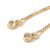 Rack Plating Adjustable Brass Box Chain Slider Bracelet Making KK-M285-03KCG-3