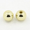 Plating Plastic Acrylic Round Beads PACR-L003-5mm-LG-2