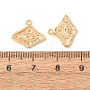 Brass Pendant Rhinestone Settings KK-CBAE15E-01G-3