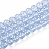 Baking Paint Transparent Glass Beads X1-DGLA-N006-8mm-12-1