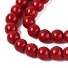 Opaque Solid Color Glass Beads Strands X-GLAA-T032-P6mm-20-4