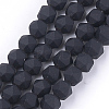 Spray Painted Non-magnetic Synthetic Hematite Beads Strands G-T116-16-17-1