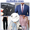 60Pcs 2 Styles Brass Adjustable Jean Button Pins KK-GF0001-21P-5