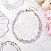 Natural Ametrine Chip Beaded Necklaces NJEW-JN05509-2