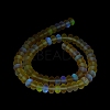 Frosted Transparent Glass Beads Strands FGLA-M002-01G-5