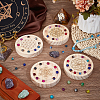4Pcs 4 Styles Round Pine Bracelet Design Boards AJEW-BC0008-34-4