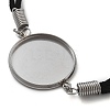 Faux Suede Double Cord Bracelet Making STAS-M084-10P-06-2