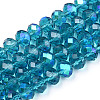 Electroplate Glass Beads Strands EGLA-A034-T1mm-L25-1