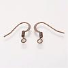 Brass French Earring Hooks KK-Q366-AB-NF-2
