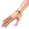 Imitation Gemstone Acrylic Curved Tube Beaded Stretch Bracelet BJEW-JB07981-02-3