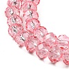 Transparent Baking Paint Glass Beads Strands DGLA-A034-T6mm-D08-3