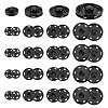 4 Styles Alloy & Brass Buttons BUTT-PH0001-33B-1