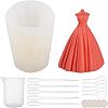 Wedding Dress Food Grade Silicone Molds Kits DIY-OC0003-20-1