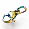 Ion Plating(IP) 304 Stainless Steel Lobster Claw Clasps LS-STAS-G240-01A-C-4