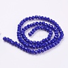 Imitation Jade Glass Bead Strands GLAA-F001-6x4mm-01-2