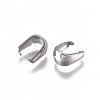 Tarnish Resistant 304 Stainless Steel Snap on Bails STAS-L234-158P-2