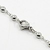Ball Chain Necklace for Men X-NJEW-F027-25-3