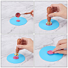 4Pcs 2 Colors Silicone Cup Mat AJEW-CP0004-40-5