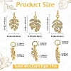 3Pcs 3 Styles Brass Micro Pave Cubic Zirconia Pendants KK-YW0004-07-2