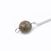 Natural & Synthetic Mixed Stone Hexagonal Pointed Dowsing Pendulums G-T097-07-4