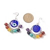 Handmade Evil Eye Lampwork  Earrings EJEW-JE05125-3