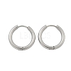 Tarnish Resistant 304 Stainless Steel Huggie Hoop Earrings EJEW-F111B-19mm-P-2