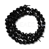 Natural Black Banded Agate/Striped AgateBeads Strands G-Z119-A03-01-4