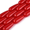 Opaque Glass Beads Strands X-GLAA-Q113-03A-C02-1
