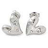 304 Stainless Steel Stud Earrings EJEW-A118-07P-05-4