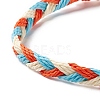 3Pcs 3 Style Plastic Braided Bead Bracelets Set BJEW-B065-08A-4