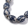Handmade Blue and White Porcelain Beads PORC-I027-16C-3