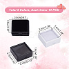 AHADERMAKER 24Pcs 2 Colors Square Acrylic Loose Diamond Display Boxes CON-GA0001-16-2